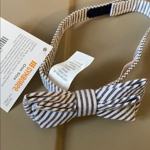 One size baby bow tie NWT Gymboree seersucker